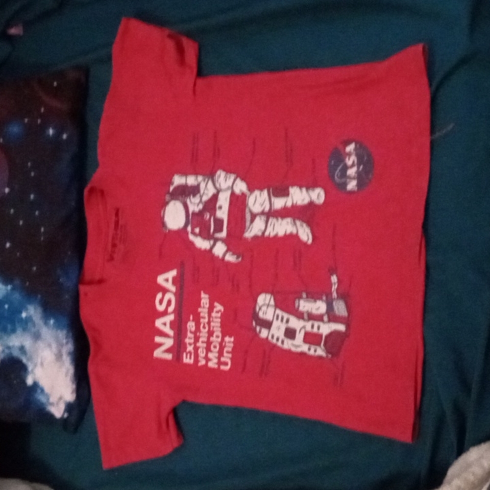 NASA T-shirt, Size XXS (4/5), Red